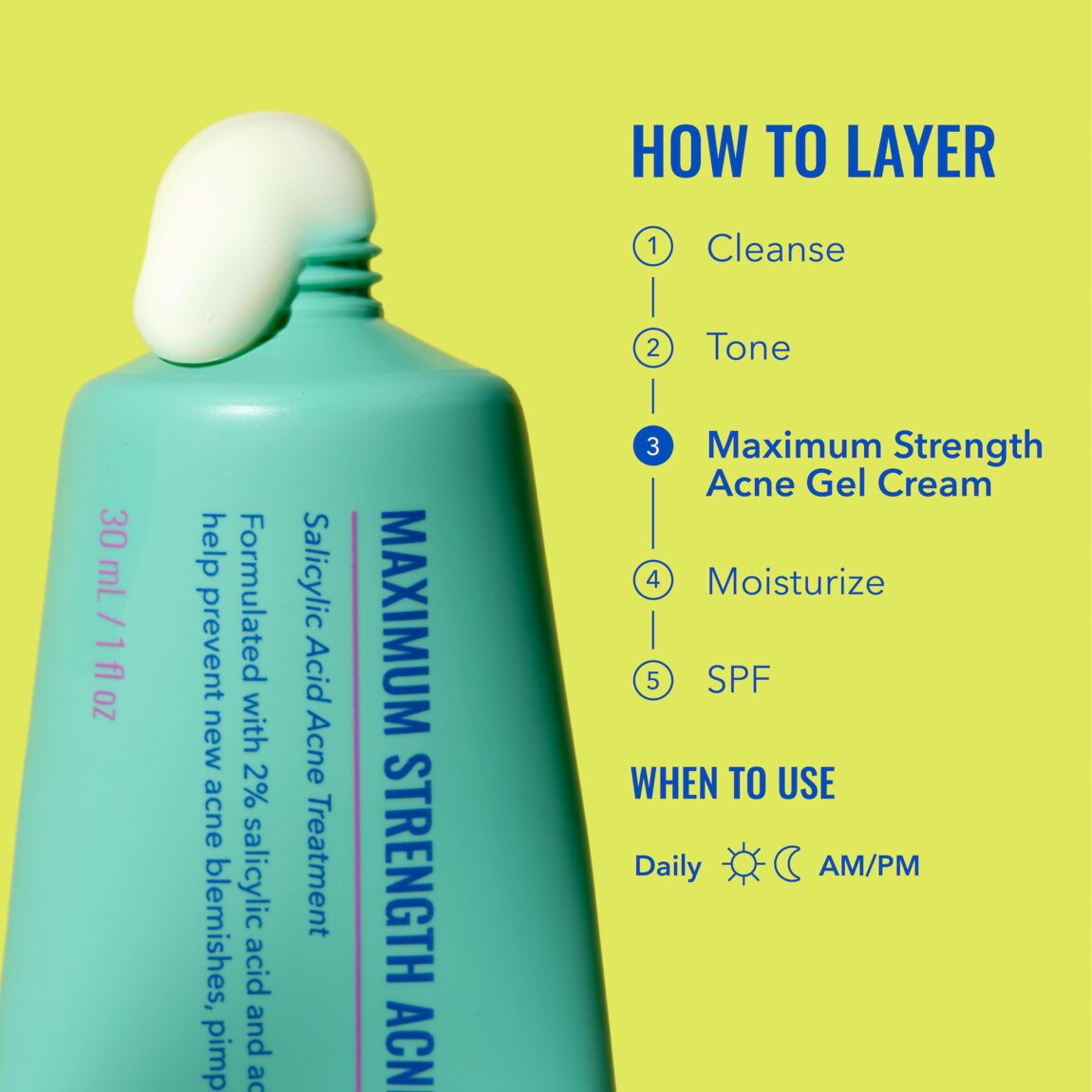 Maximum Strength Acne Gel Cream R2