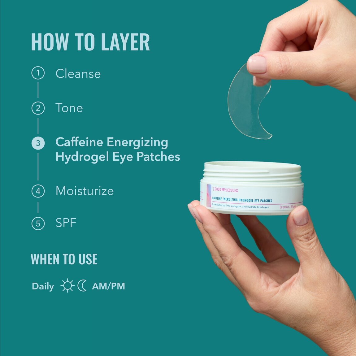 Caffeine Energizing Hydrogel Eye Patches K1