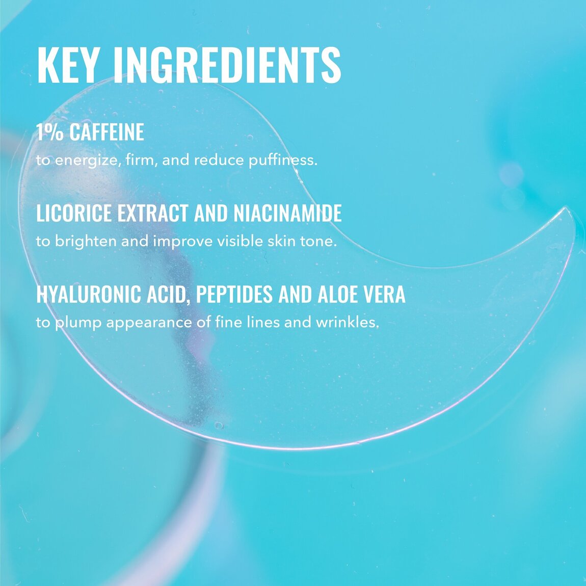 Caffeine Energizing Hydrogel Eye Patches K1